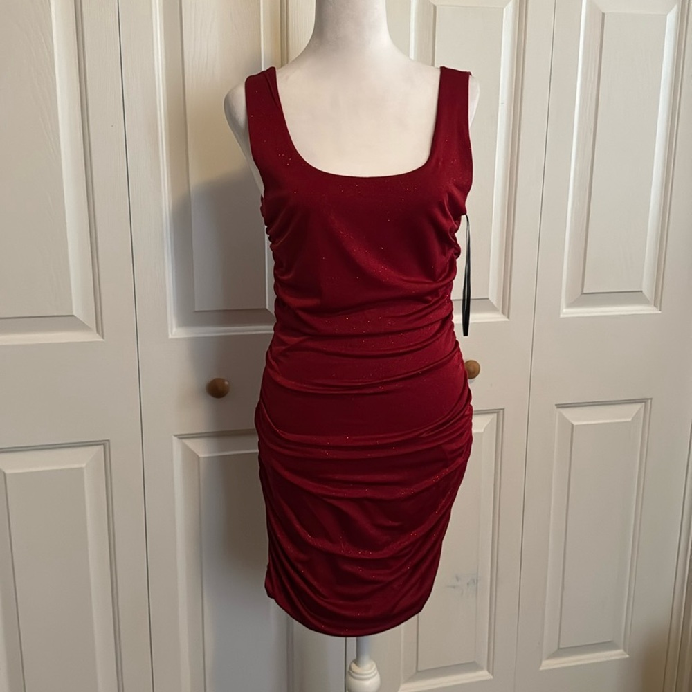 Red cocktail dress